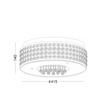 ACA Lighting Crystal stropní svítidlo DLA6195G