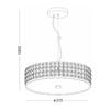 ACA Lighting Crystal závěsné svítidlo DLA619B2