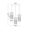 ACA Lighting Crystal závěsné svítidlo DLA6833