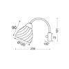 ACA Lighting Prim nástěnné svítidlo DLX7391W