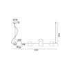 ACA Lighting závěsné svítidlo 4XE14 chrom kov 27X102XH120CM AYRAN EF27P4102CH