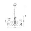 ACA Lighting Textile závěsné svítidlo EG166083PW