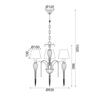 ACA Lighting Textile závěsné svítidlo EG170303PBCH