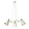 ACA Lighting závěsné svítidlo 3XE14 bílý kov + stínítko D63XH100CM NORMA EG213P63WH
