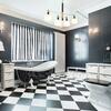 ACA Lighting závěsné svítidlo 4XE14 zlatá/černý kov + bílé stínítko D100XH83CM MIZAR EG224P100BG