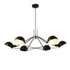 ACA Lighting závěsné svítidlo 6XE14 černý kov D100XH100CM CLOTHO EG4346P100B