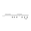 ACA Lighting barevné nanuky, 10 LED dekorační řetěz na baterie (3xAA), studená bílá, IP20, 135+30cm, čirý přívodní kabel F061021204