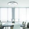 ACA Lighting černý stropní ventilátor se stmívatelným LED svítidlem SMART 50cm s dálkovým ovládáním FANOKBL20G