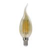 ACA Lighting LED FILAMENT E14 STEP-DIM C35 jantar s plamínkem 4W 2700K 230V 500lm RA80 FLAM4WWTIPAMSD