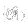 ACA Lighting Prim nástěnné svítidlo FMB51491