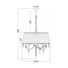 ACA Lighting Textile závěsné svítidlo FMD968303