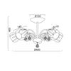 ACA Lighting Prim stropní svítidlo FMX51495