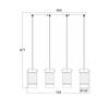 ACA Lighting Style závěsné svítidlo FW50674