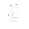 ACA Lighting sádrové nástěnné svítidlo MARI natural 1xE14 G2279W
