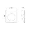 ACA Lighting Gypsum LED zapuštěné sádrové svítidlo G8016LED