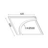 ACA Lighting Gypsum zapuštěné sádrové svítidlo G8019W