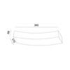 ACA Lighting Gypsum nástěnné sádrové svítidlo G85071W