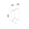 ACA Lighting sádrové nástěnné svítidlo MARI natural 1xG9 G8586W