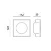 ACA Lighting Gypsum zapuštěné bodové sádrové svítidlo G90451C