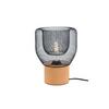 ACA Lighting stolní lampa 1XE27 korek+černá kovová D22XH27CM MARACU GN51T121CB