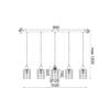 ACA Lighting Vintage závěsné svítidlo GN735PCE