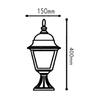 ACA Lighting Garden lantern venkovní stojací svítidlo HI6043R