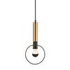 ACA Lighting závěsné svítidlo 1XE27 mosaz/černý kov D18XH116CM MIRACOLO HL39971P18BB