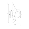 ACA Lighting Avantgarde nástěnné svítidlo HL42591W28BG