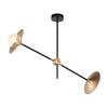 ACA Lighting stropní svítidlo 2XG9 mosaz/černá kov + sklo 85X20XH51CM LAYLA HL4322C84BB