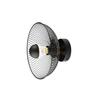 ACA Lighting nástěnné svítidlo 1XE27 černý kov D24X12CM KOBE HL45841W25B