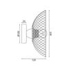ACA Lighting nástěnné svítidlo 1XE27 černý kov D24X12CM KOBE HL45841W25B