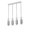 ACA Lighting závěsné svítidlo 4XE27 bílý kov 65X8XH120CM LAB HM174P65WH