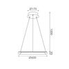 ACA Lighting závěsné svítidlo HARMONY LED 32W 2500lm CCT IP20 zlatý kov + akryl HM23LEDP60GDCCT