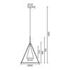 ACA Lighting Avantgarde závěsné svítidlo HM281P50WB