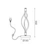 ACA Lighting stolní lampa SHINE LED 30W 2400lm CCT IP20 černý hliník + akryl HM607LEDTBKCCT