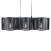 ACA Lighting závěsné svítidlo 3XE27 černý kov 85X20XH120CM MORDOR HM843P85BK
