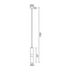 ACA Lighting závěsné svítidlo 1XGU10 bílý kov D8XH120CM DA VINCI HM851P6WH