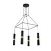 ACA Lighting závěsné svítidlo 4XGU10 černý kov 56X56XH150CM DA VINCI HM854P56BK
