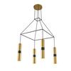 ACA Lighting závěsné svítidlo 4XGU10 mosaz kov 56X56XH150CM DA VINCI HM854P56BR
