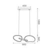 ACA Lighting závěsné svítidlo RING LED 42W 3300lm CCT IP20 zlatá nerez ocel + akryl HM88LEDP3GDCCT