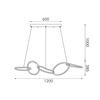 ACA Lighting závěsné svítidlo RING LED 72W 5700lm CCT IP20 zlatá nerez ocel + akryl HM88LEDP5GDCCT
