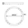 ACA Lighting Decoled LED stropní svítidlo JNAC36LED65WH