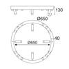 ACA Lighting Decoled LED stropní svítidlo JNBC48LED65WH