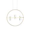 ACA Lighting závěsné svítidlo LED 12W zlatá 3000K 1080lm D53XH173CM IONIAN JNEP12LED53GD