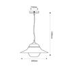 ACA Lighting bílé venkovní závěsné svítidlo JULIE 1XE27 IP44 s opálovým sklem JULIE1PWH
