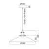 ACA Lighting Vintage závěsné svítidlo KS1288P361RT