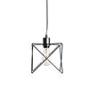 ACA Lighting Vintage závěsné svítidlo KS1462P1BK
