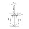 ACA Lighting Vintage závěsné svítidlo KS159326BK