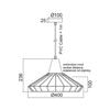 ACA Lighting Vintage závěsné svítidlo KS174940BK