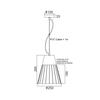 ACA Lighting Vintage závěsné svítidlo KS178325RB